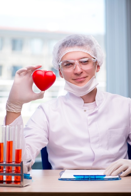 Young man in medical concept