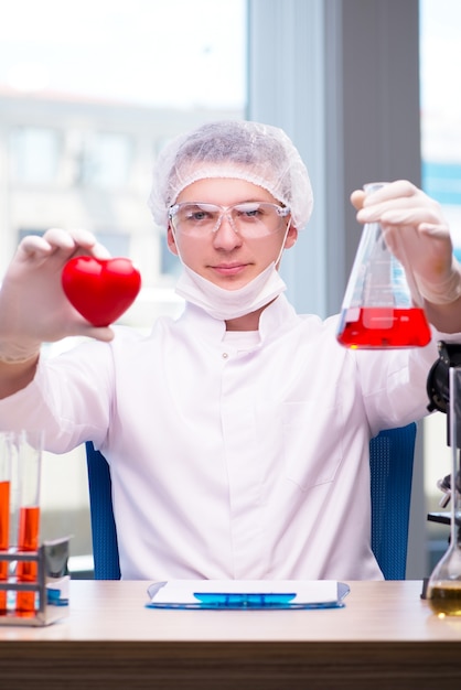 Young man in medical concept