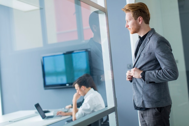 Young man in the office