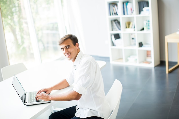 Young man in the office