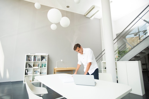 Young man in the office