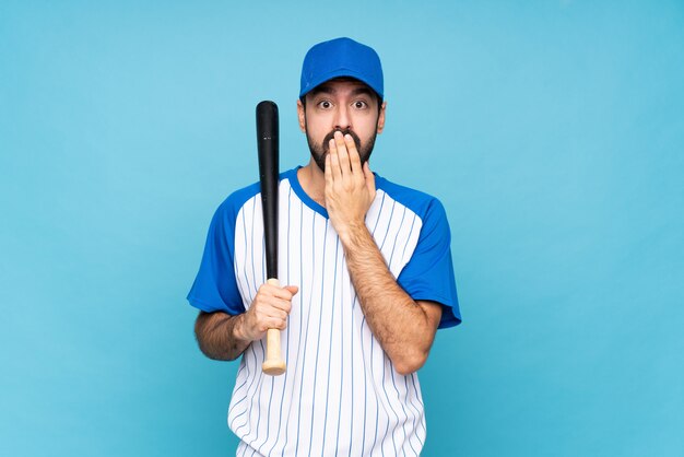 Young man playing baseball 