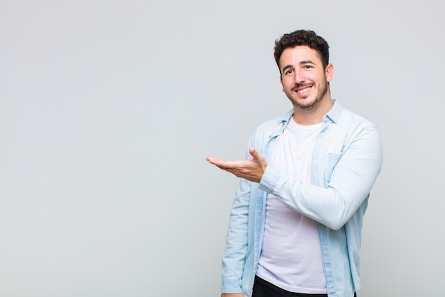 Young man smiling cheerfully