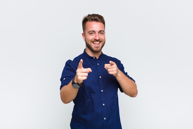 Young man smiling with a positive attitude