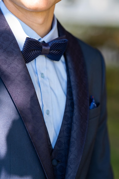 young man in a suit and tie Business style Fashionable image Office worker Stylish groom