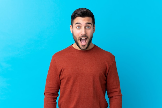 young man over wall