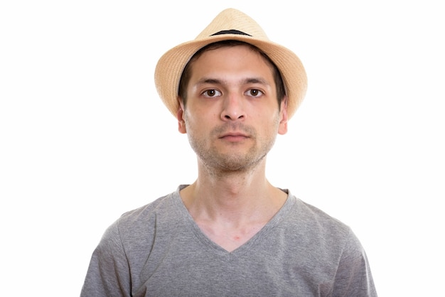 young man wearing hat