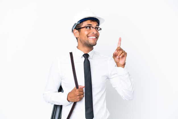 Young man with beard holding a mobile with sad and depressed expression