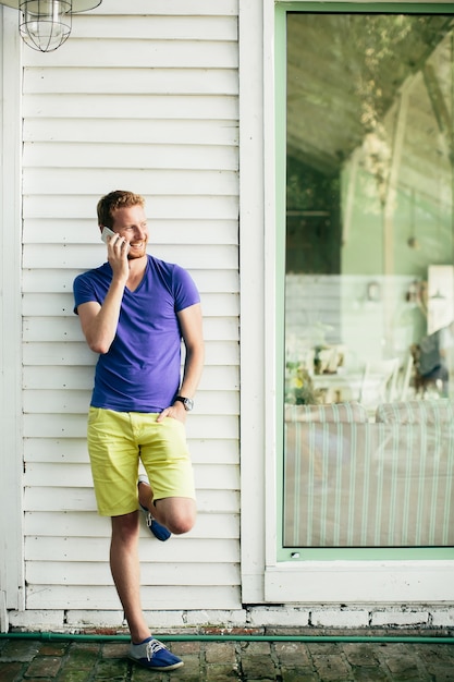 Young man with mobile phone