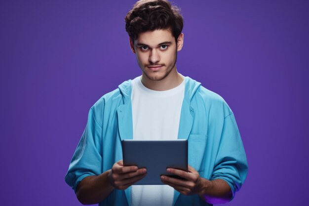 Young Man with Tablet Computer