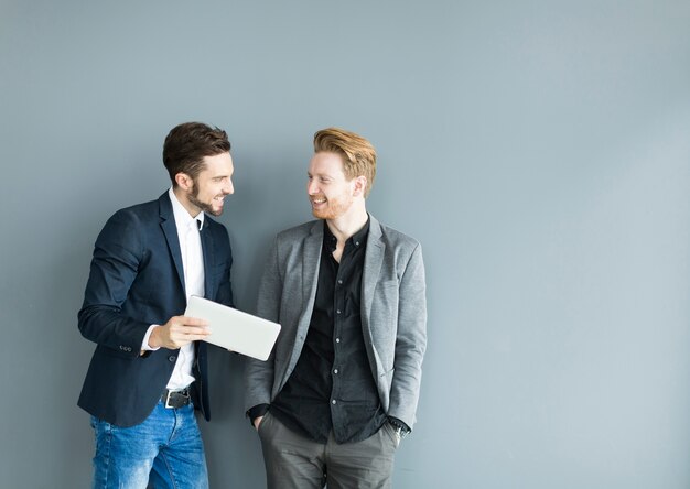 Young men in the office