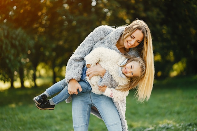 Young mother with toddler