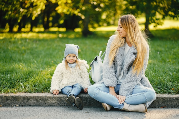 Young mother with toddler