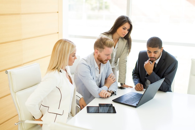 Young multiracial people in the office