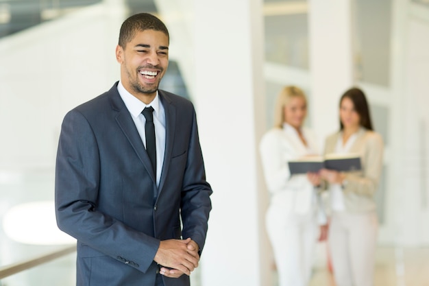 Young multiracial people working in the office