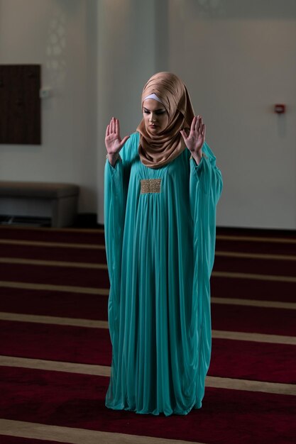 Young Muslim Woman Praying