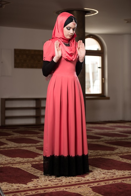 Young Muslim Woman Praying