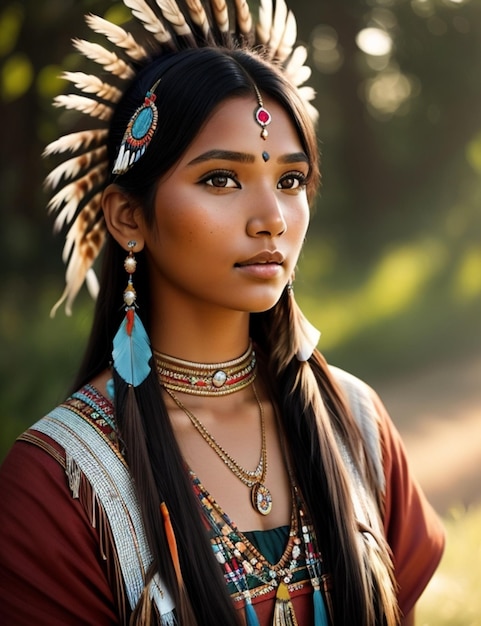 Young Native American woman