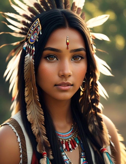 Young Native American woman