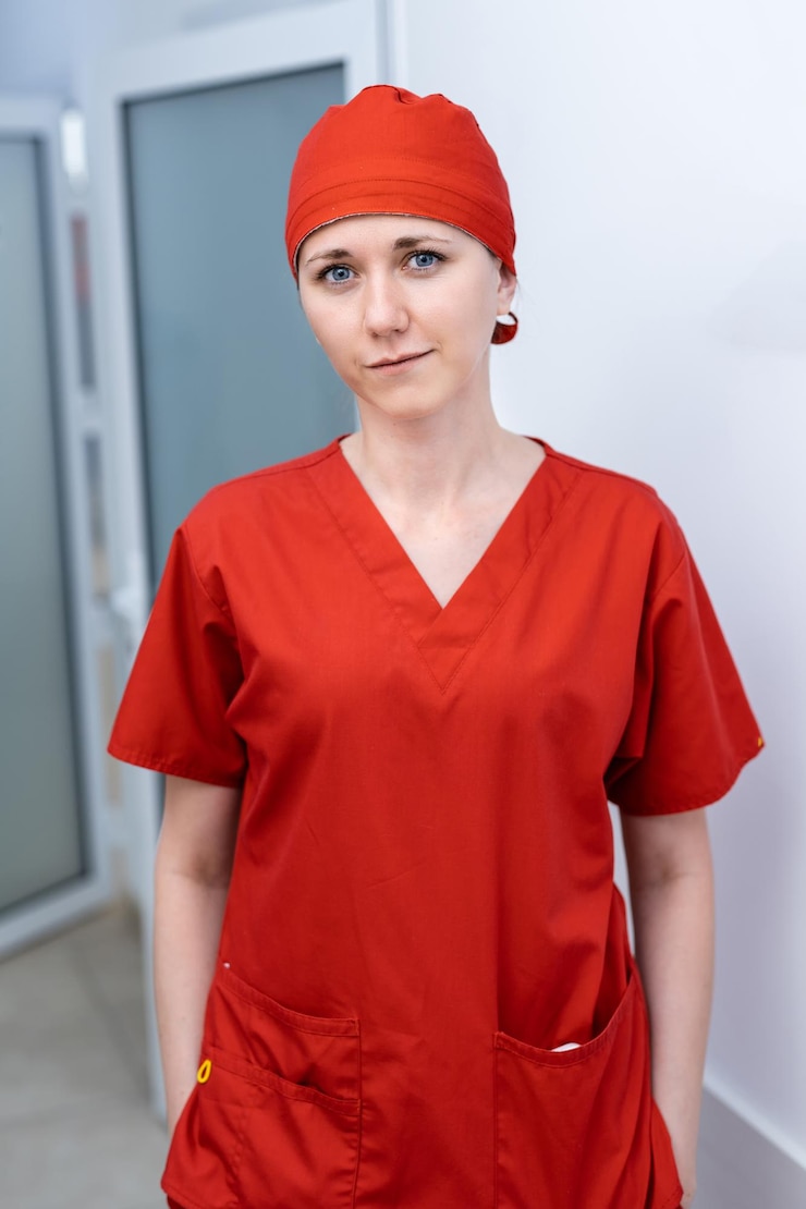 Photo young nurse working in modern hospital. portrait of pretty professional doctor in uniform.