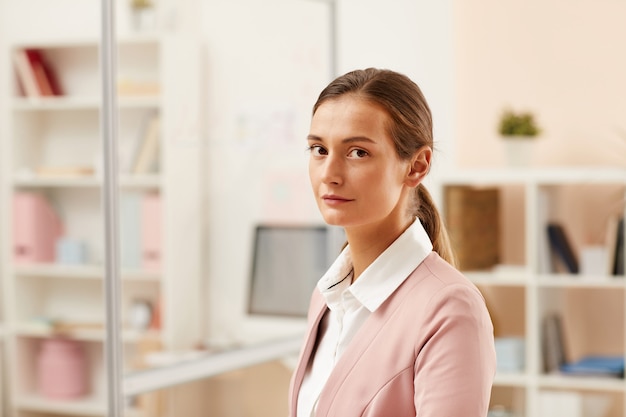 Young office worker at office