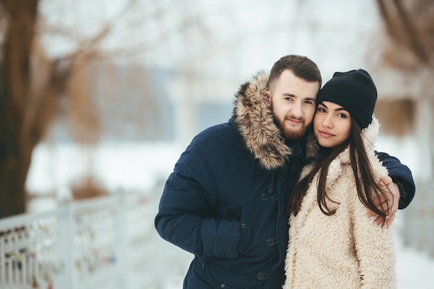 young outdoors winter cold faces