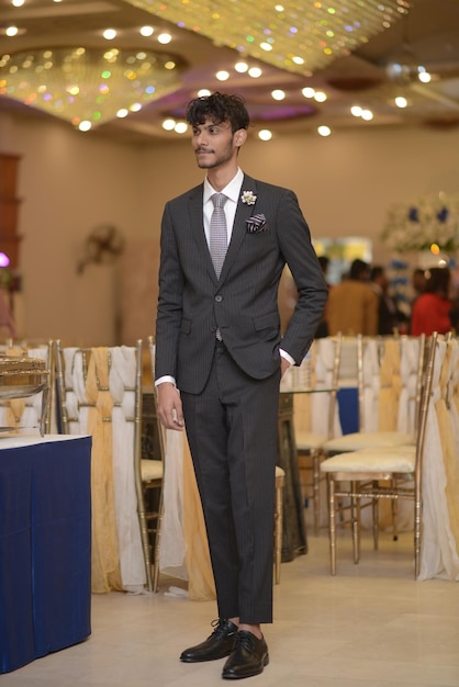 Young pakistan man wedding mens model