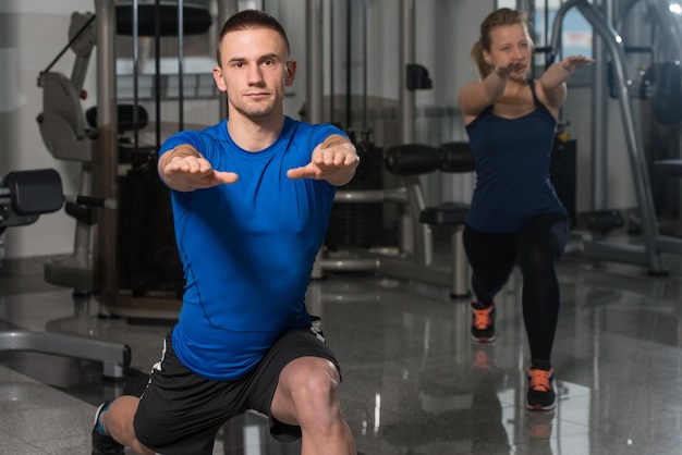 Young People Engaged In The Gym