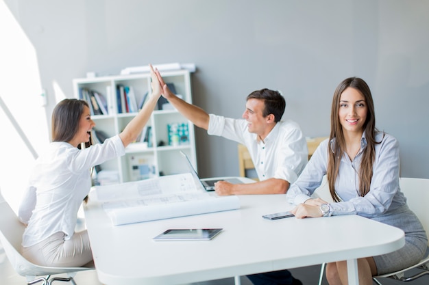 Young people in the office