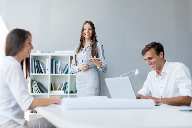 Young people in the office