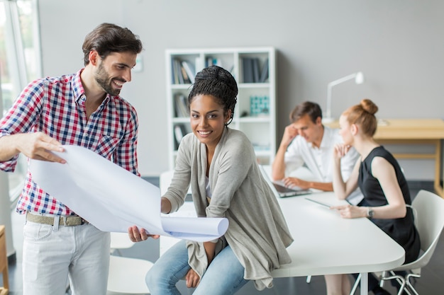 Young people in the office