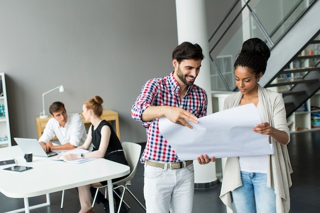 Young people in the office