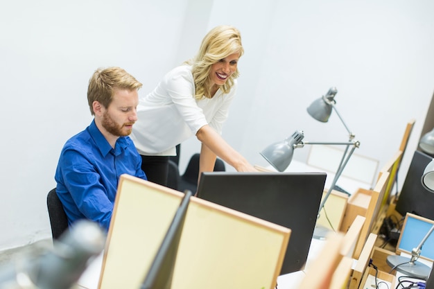 Young people in the office