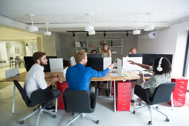 Young people in the office