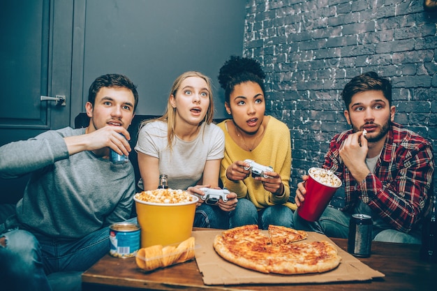 young people sitting together