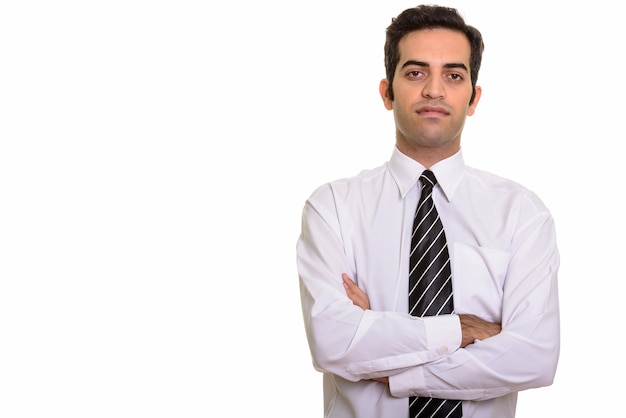 Young Persian businessman isolated