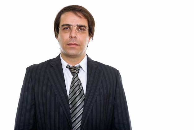 young Persian businessman wearing eyeglasses