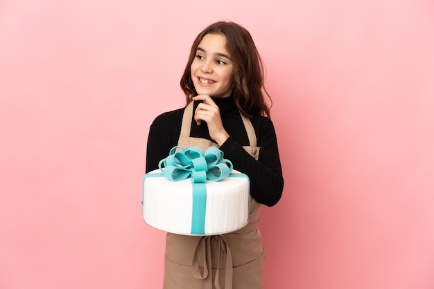 Young person with food over isolated background