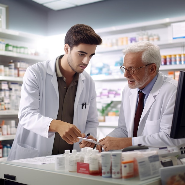 Young Pharmacist Ensuring Informed Clients