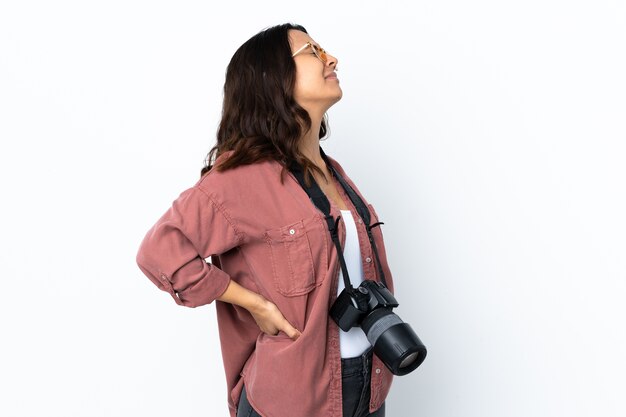 Young photographer woman