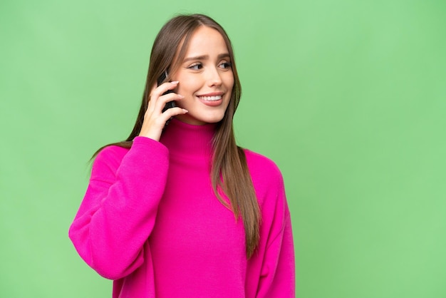 Young pretty brunette woman