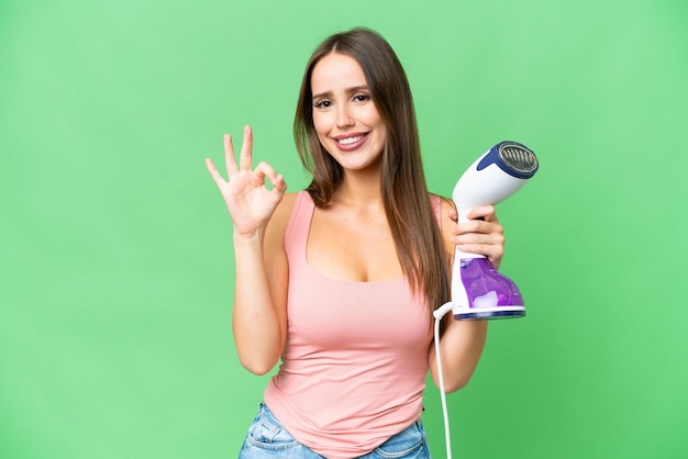 Young pretty brunette woman