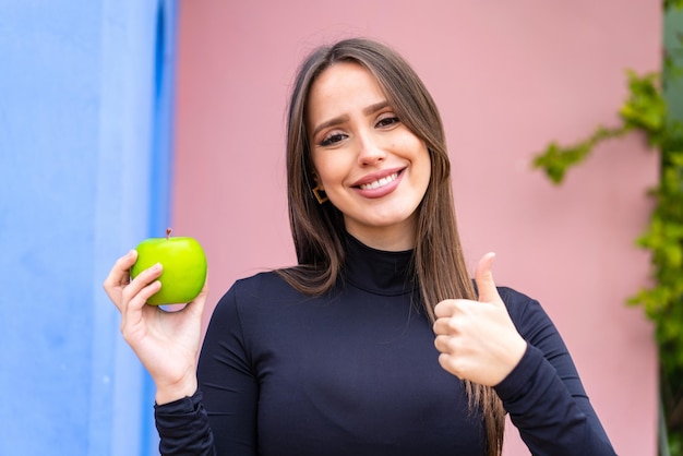 Young pretty brunette woman