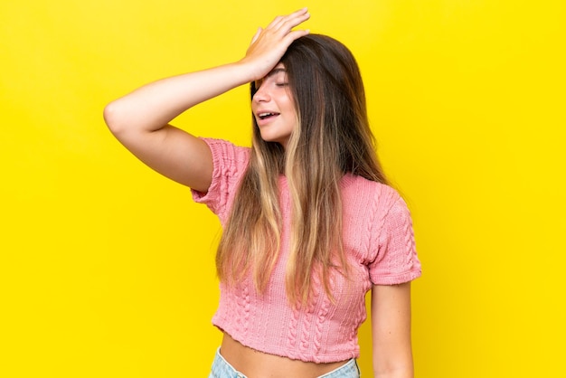 Young pretty brunette woman