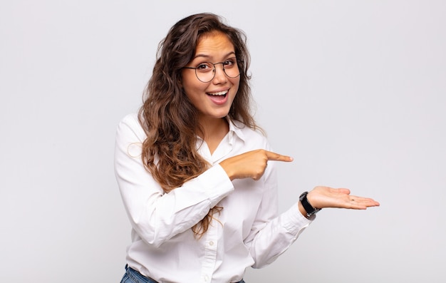 young pretty businesswoman with glasses