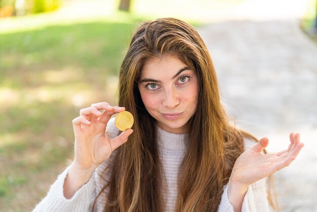 Young pretty caucasian woman