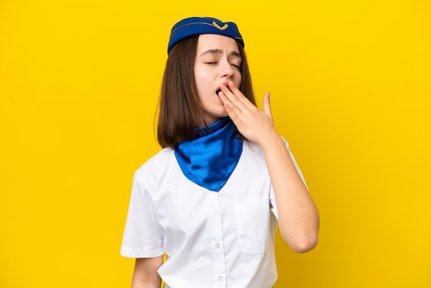 Young pretty Ukrainian woman over isolated background