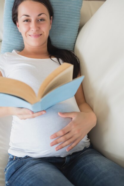 Young prospective mother relaxing