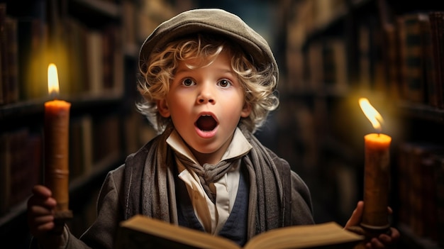 Photo young reader hd 8k wallpaper stock photographic