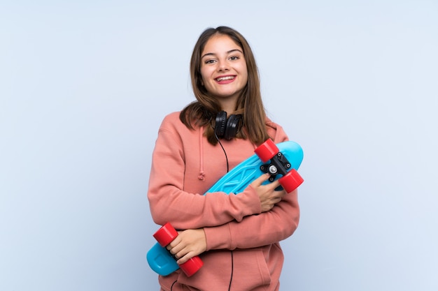 Young skater girl